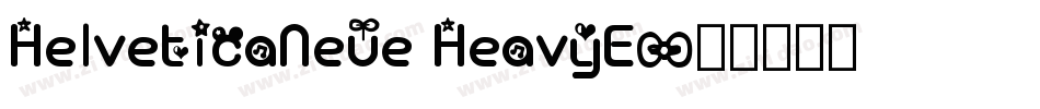 HelveticaNeue HeavyE字体转换
